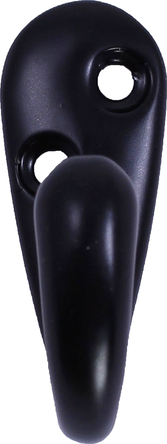 Крючок мебельный Larvij одинарный черный 