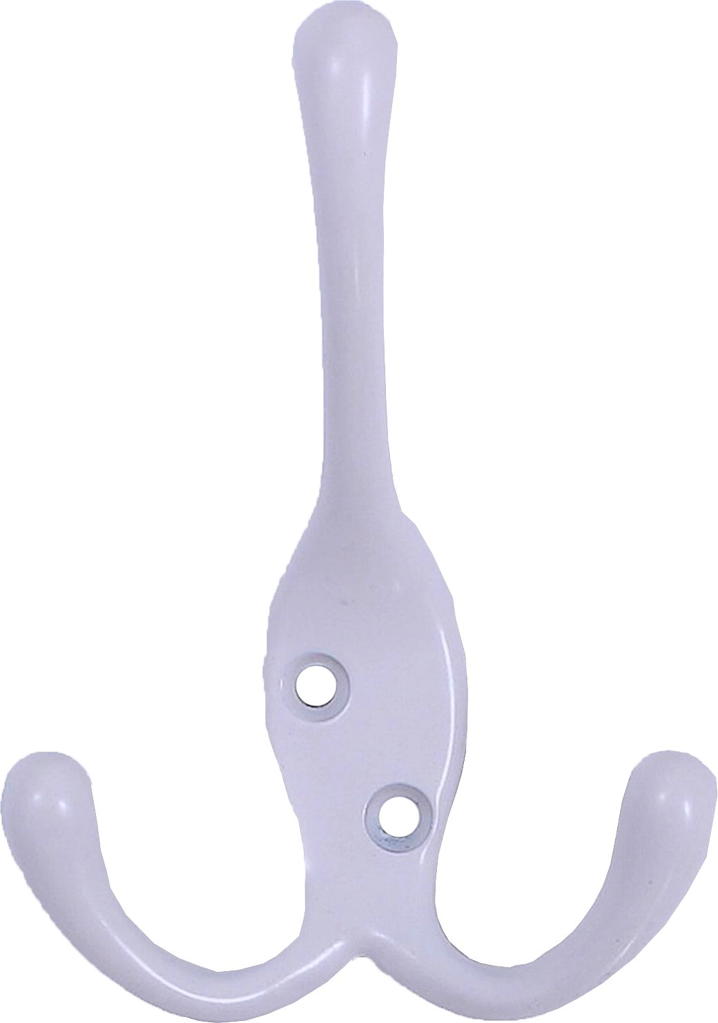 Крючок мебельный Larvij тройной белый 