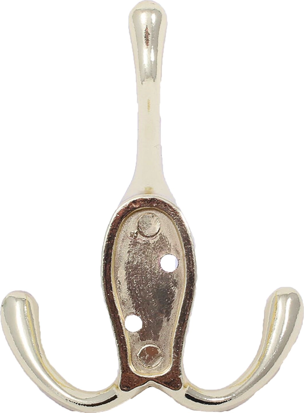 Крючок мебельный Larvij тройной золото 