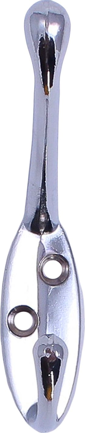 Крючок мебельный Larvij LK0401CH двойной хром