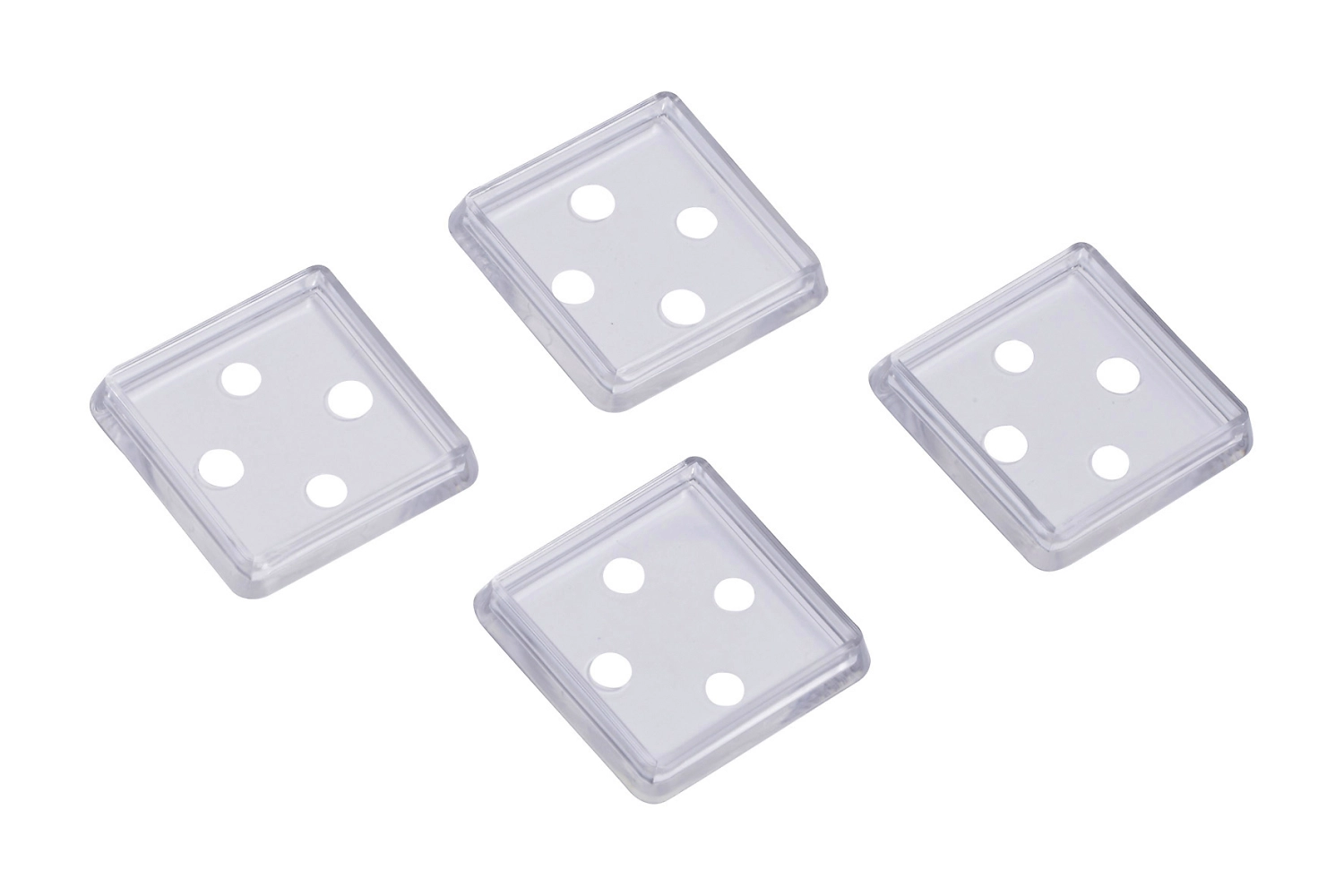 Мебельный подпятник 485224 пластиковый 50х50 мм 4 шт
