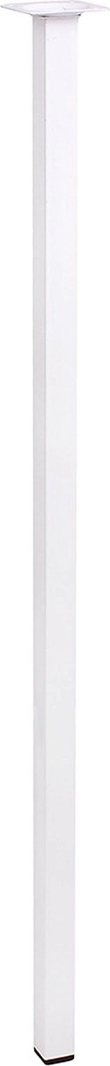 Мебельная ножка Larvij L61S80WH25 квадратная металлическая белая 800 мм