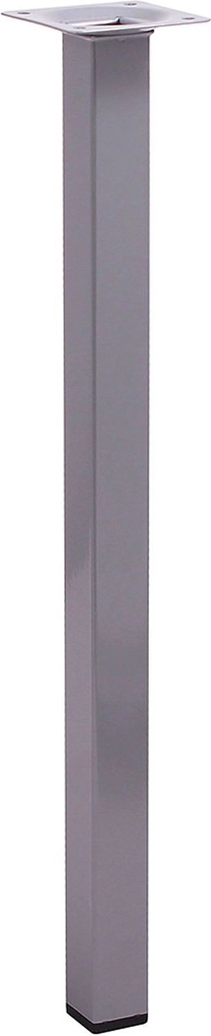 Мебельная ножка Larvij стальная серебряная 40 см