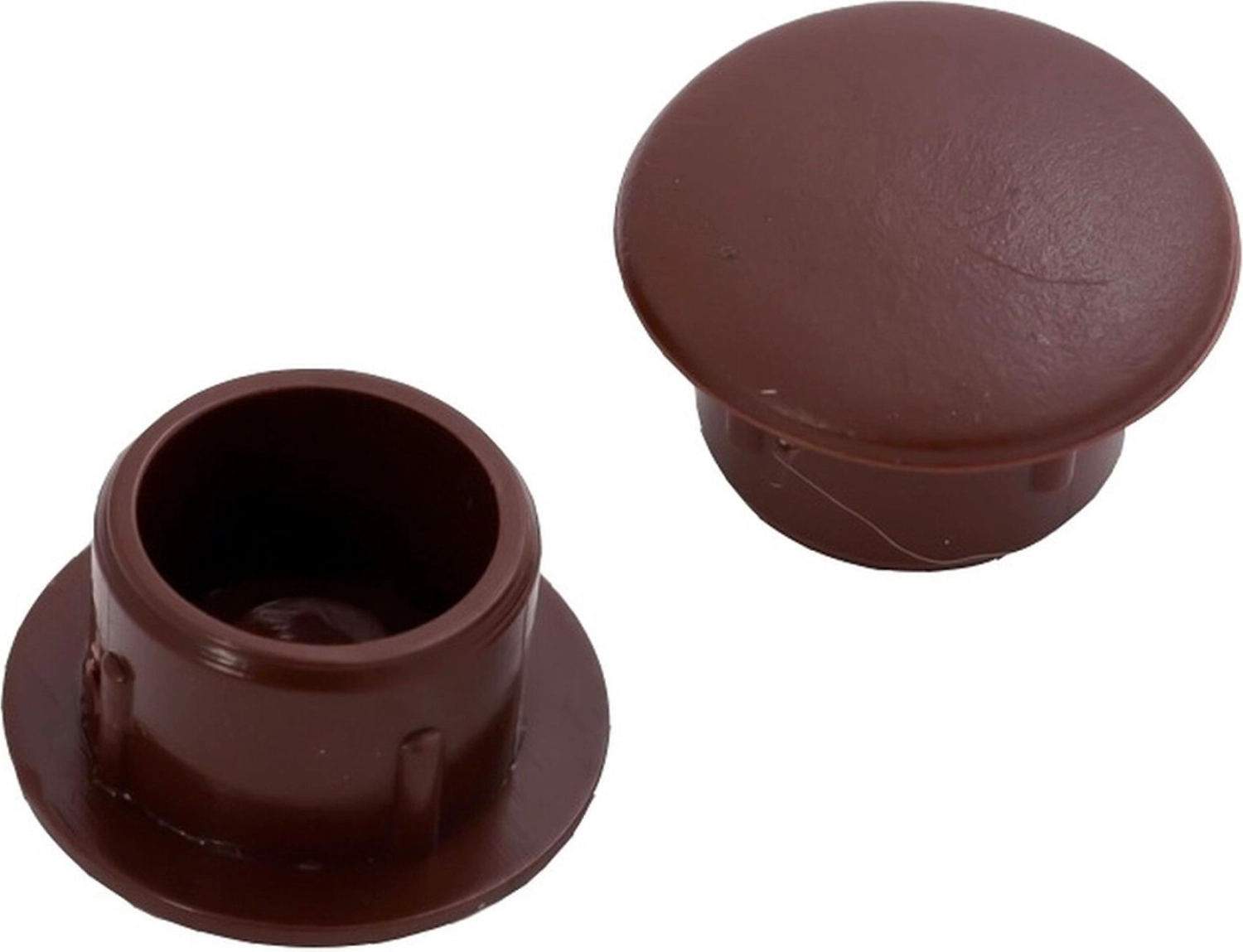 Мебельная заглушка Tech-KREP пластиковая темно-коричневая 12 мм 30 шт