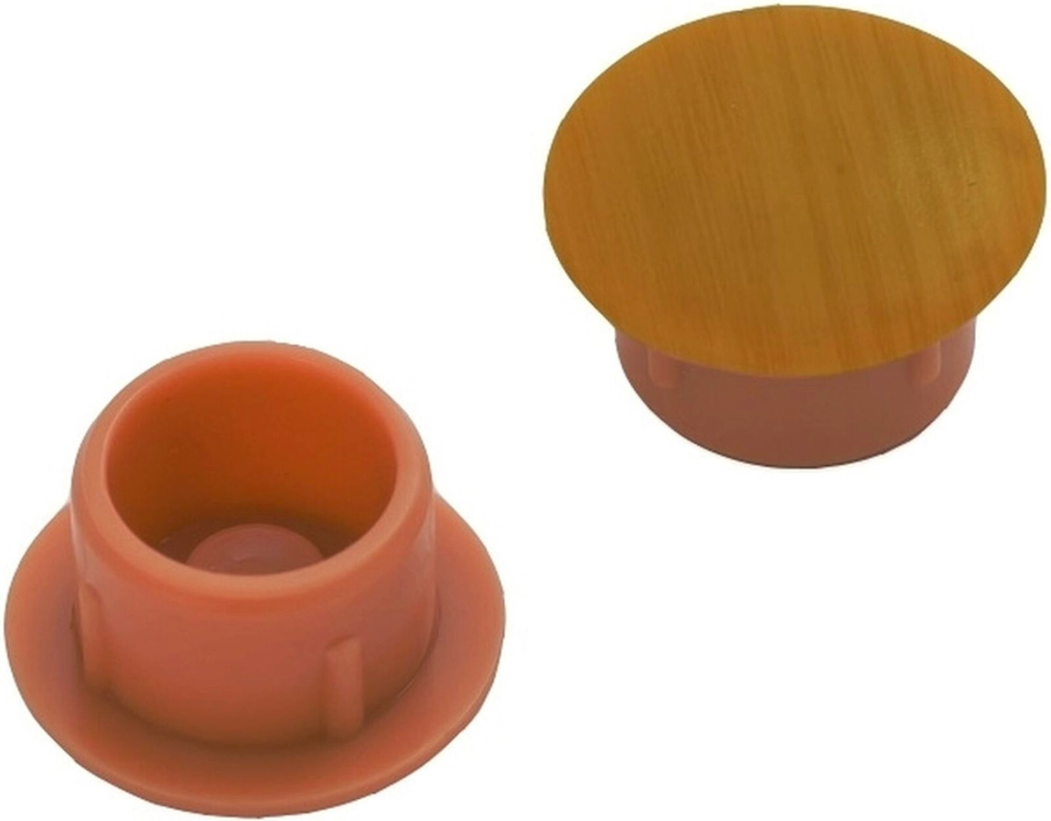 Мебельная заглушка Tech-KREP пластиковая дуб 14 мм 30 шт