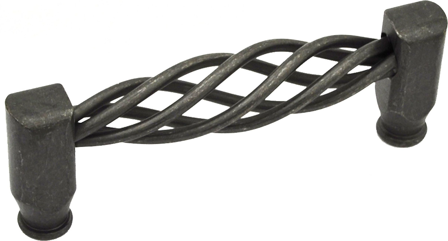 Мебельная ручка-скоба JET 188 состаренное серебро 96 мм