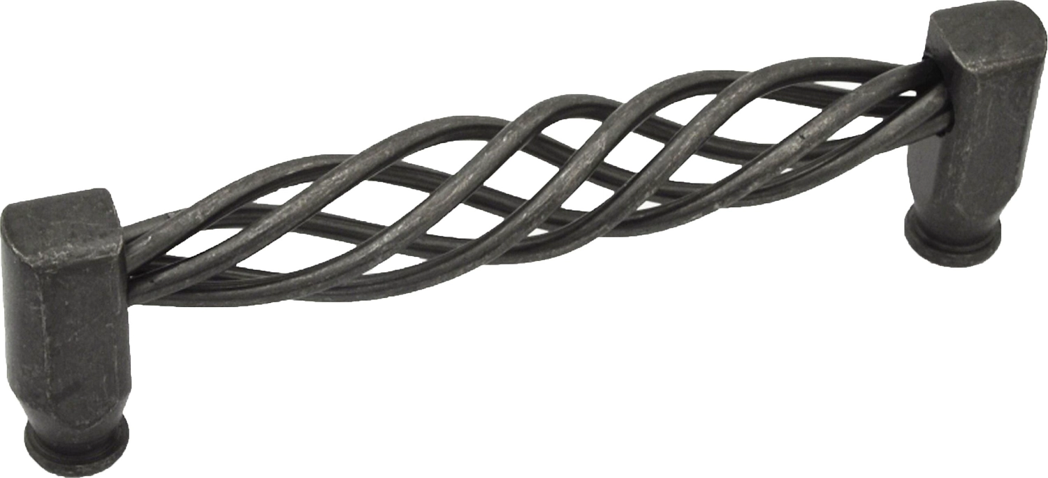 Мебельная ручка-скоба JET 188 состаренное серебро 128 мм