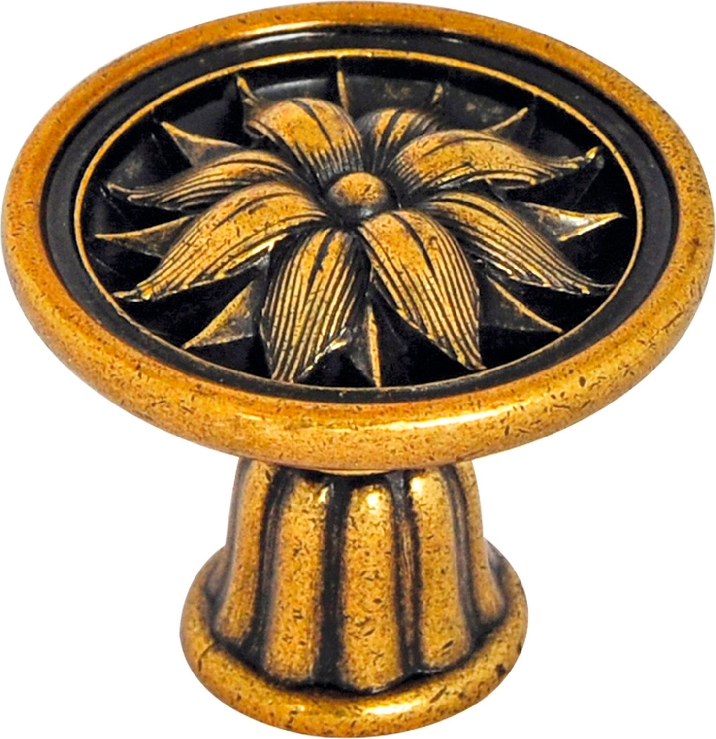 Мебельная ручка-кнопка JET 191 античная бронза 