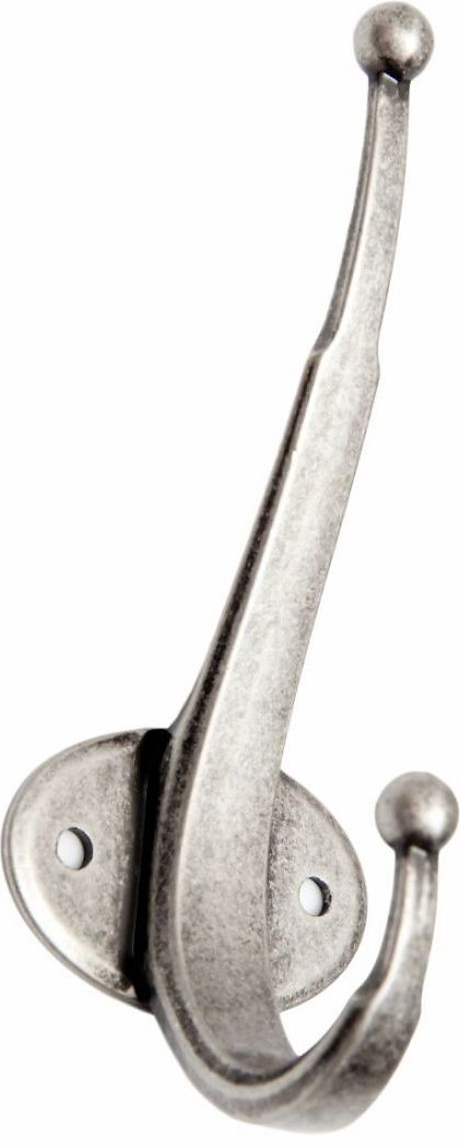 Крючок мебельный BOYARD SENOR одинарный старинный цинк