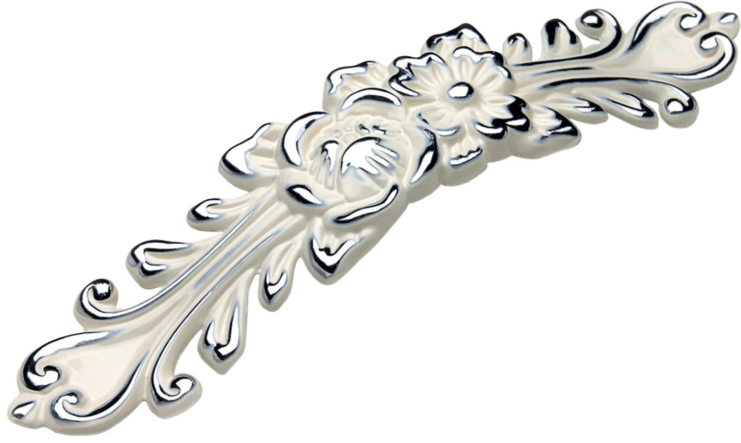 Мебельная ручка-скоба BOYARD LACE хром полированный 128 мм