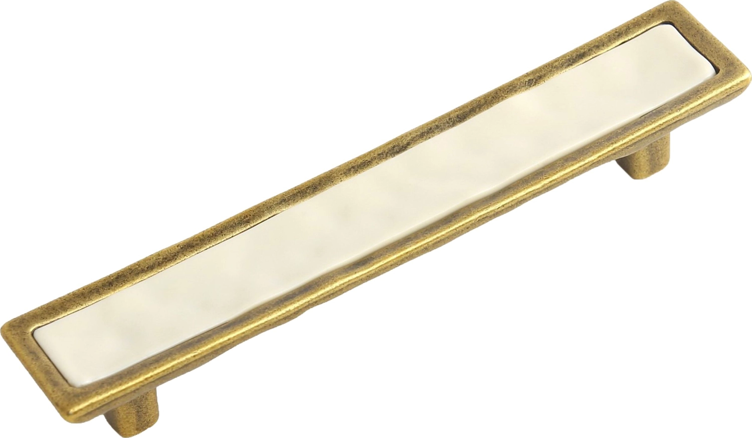 Мебельная ручка-скоба BOYARD TOTEM матовая старинная латунь 128 мм