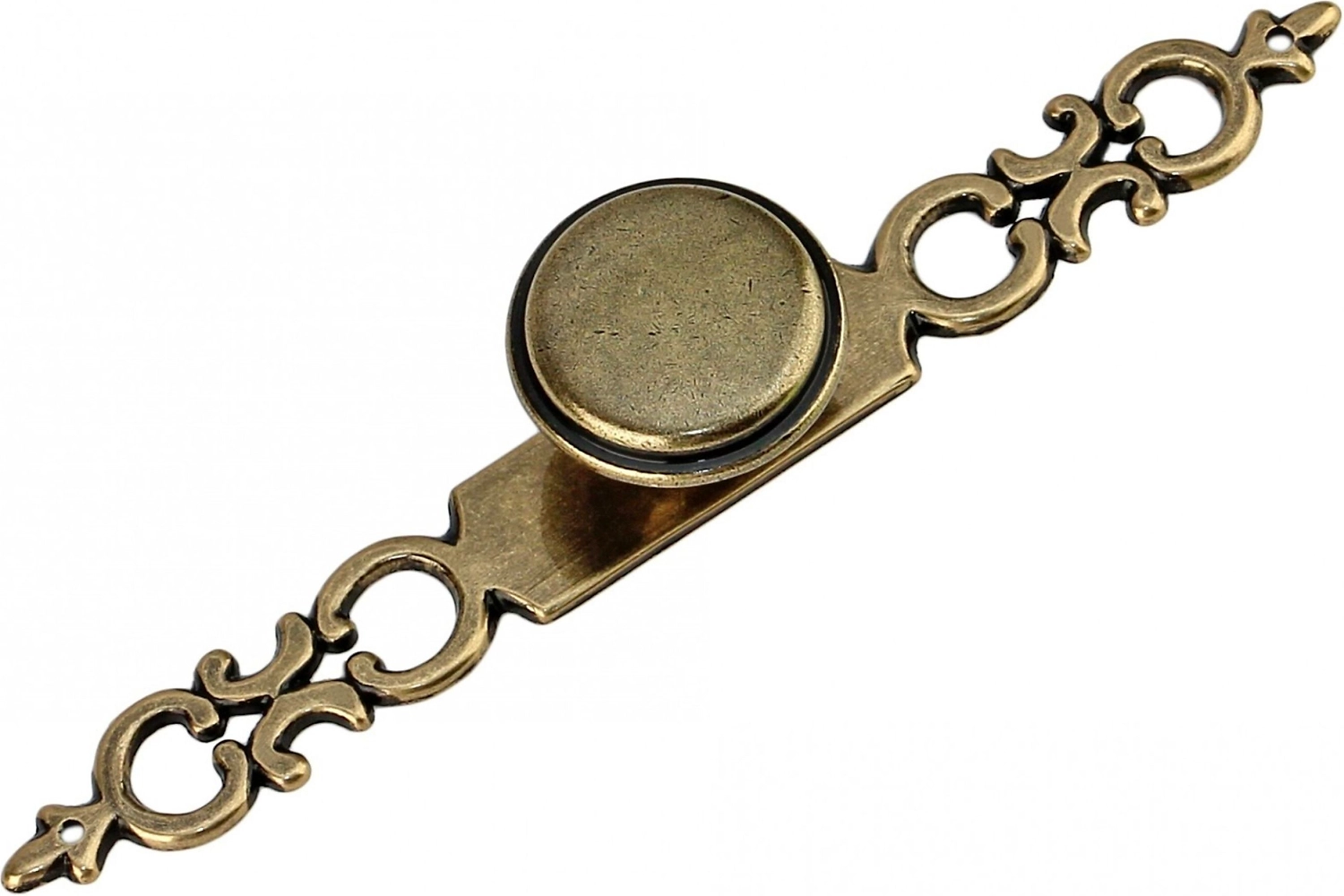 Мебельная ручка-кнопка BOYARD RC039AB.5 старинная латунь