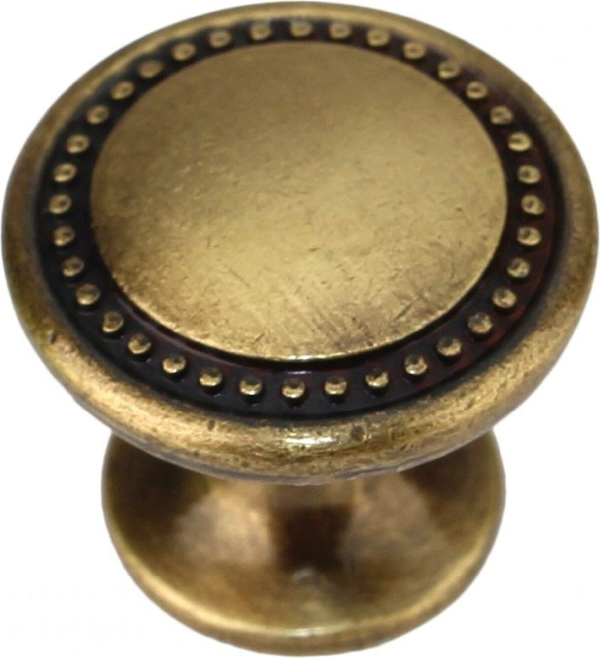 Мебельная ручка-кнопка BOYARD RC053AB.4 старинная латунь