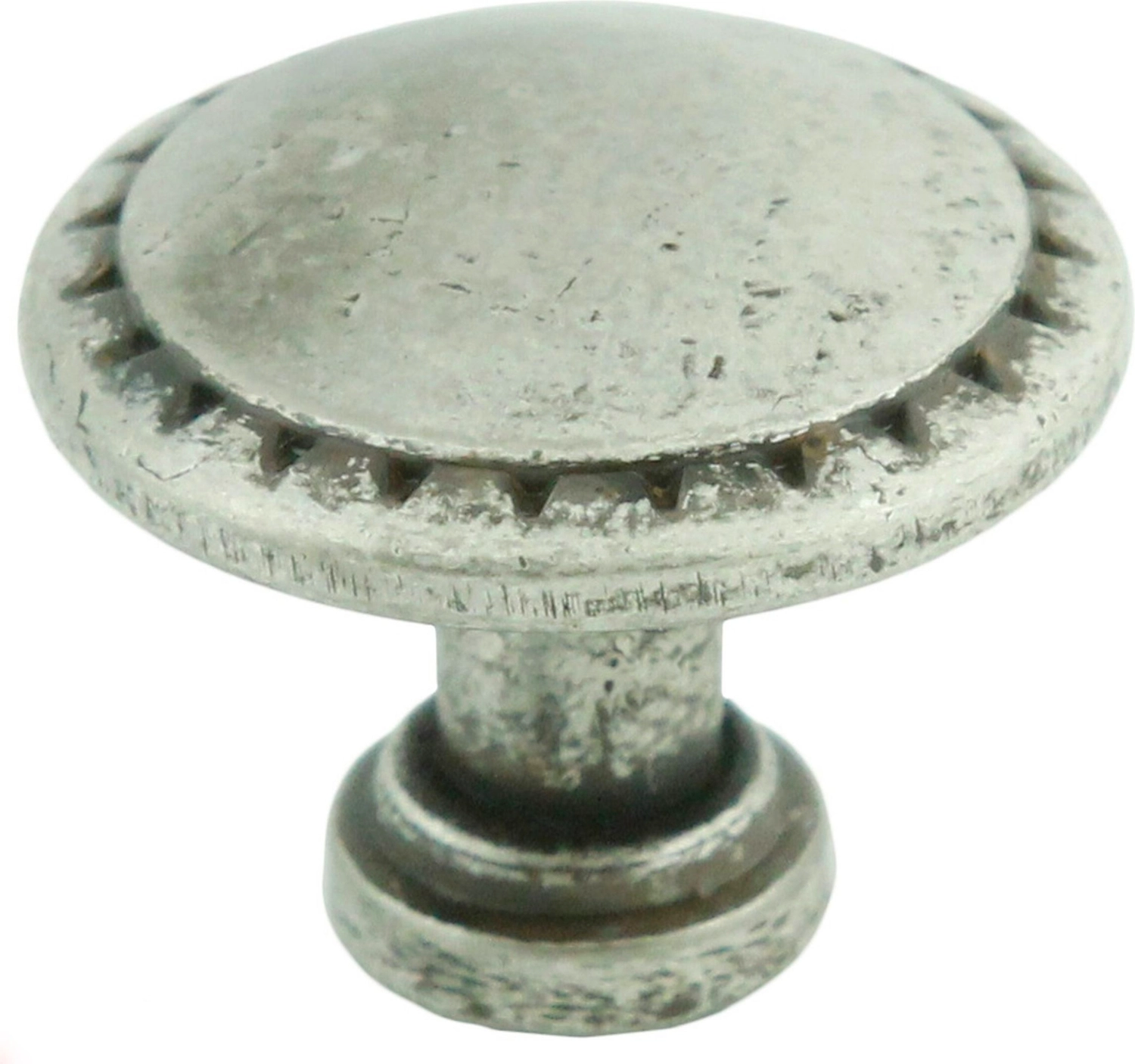 Мебельная ручка-кнопка BOYARD RC407BAZ.4 черненый старинный цинк