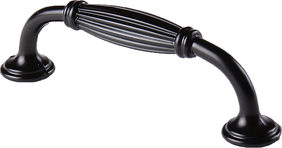 Мебельная ручка-скоба Larvij алюминий черный 96 мм 