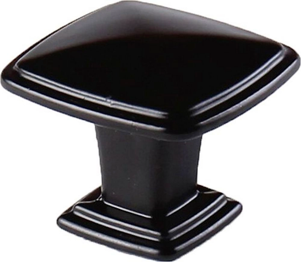 Мебельная ручка-кнопка Larvij L4.KNOB06BL черный