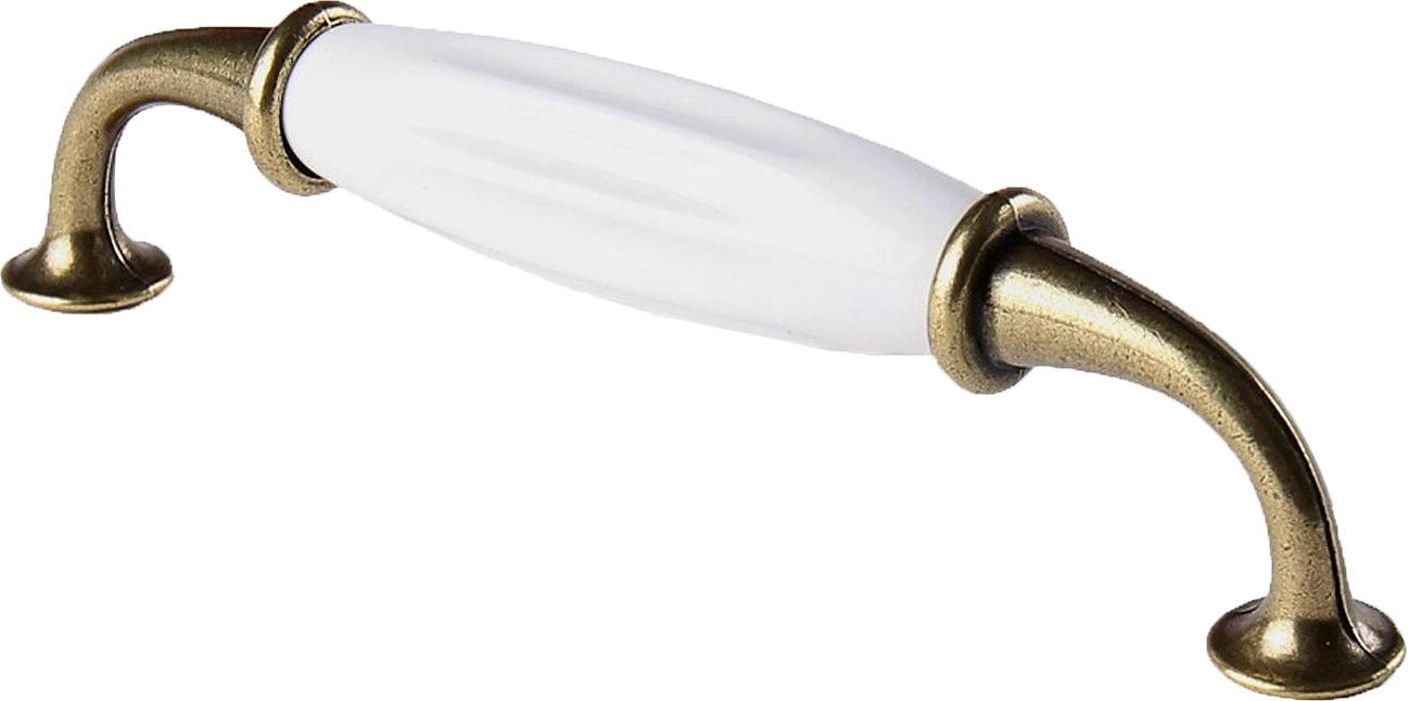 Мебельная ручка-скоба Larvij Рига  античная бронза 128 мм