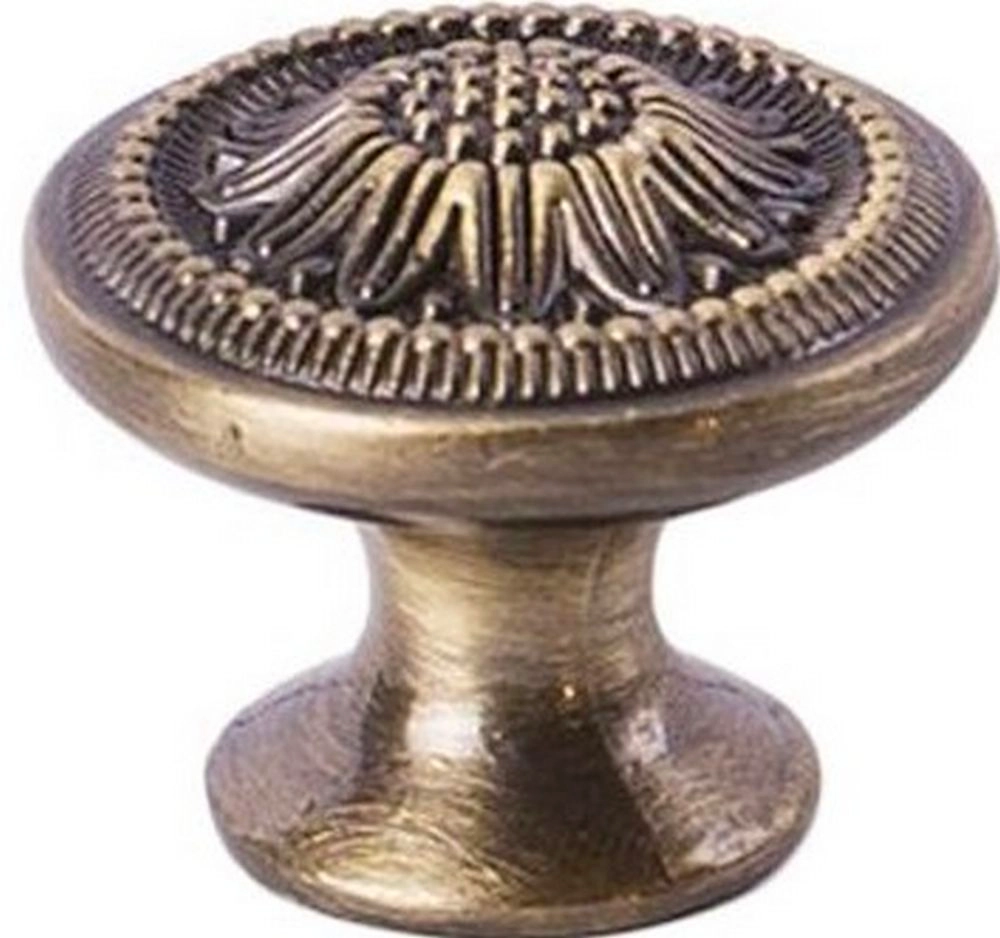 Мебельная ручка-кноб Larvij L4.KNOB10AB античная бронза