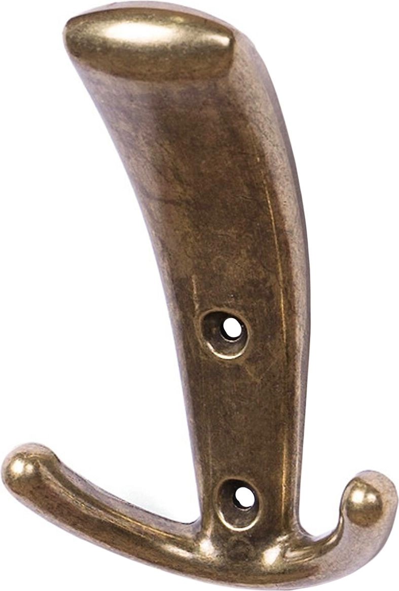 Крючок мебельный Larvij N09 тройной бронза