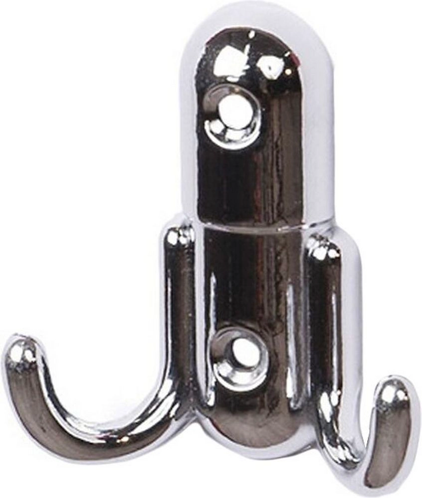 Крючок мебельный Larvij H1642 двойной хром