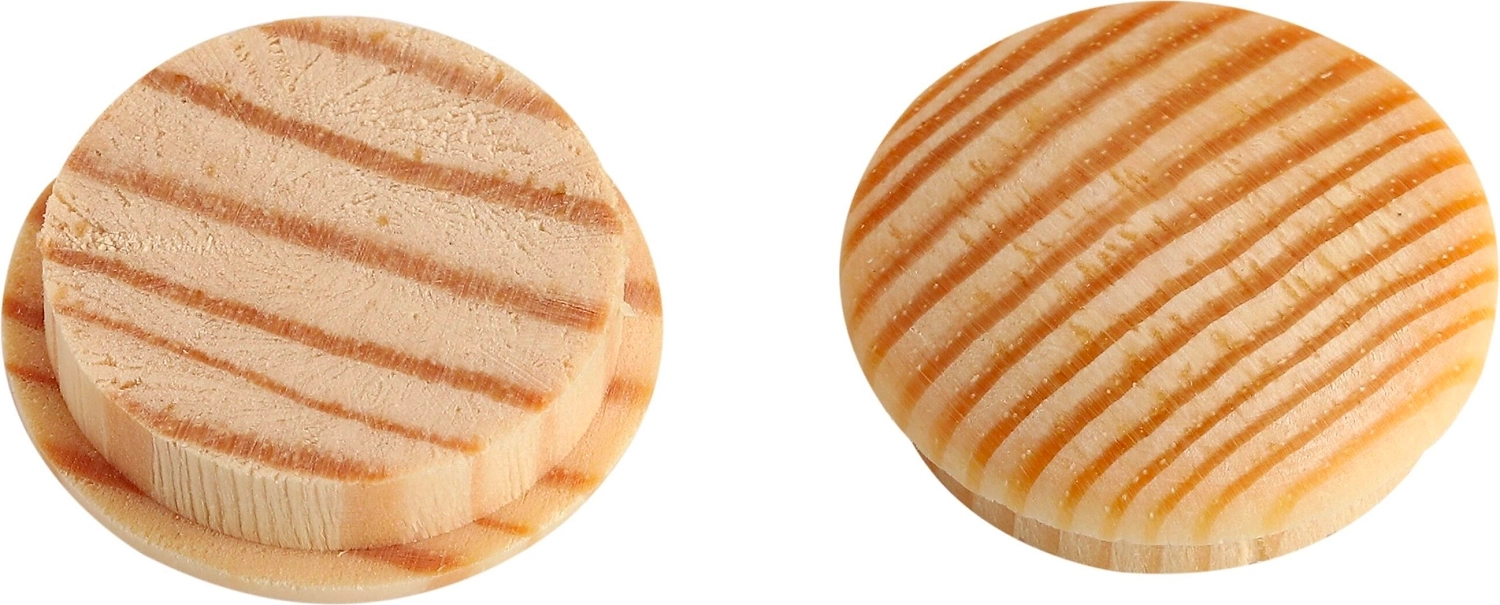 Мебельная заглушка ЕВРОПАРТНЕР древесина сосна 25 мм 6 шт