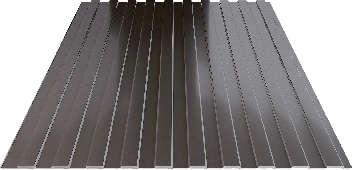 Профнастил Таврос С-8 мокрый асфальт 2000х1200х0,45 мм