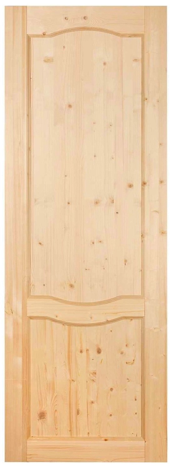 Межкомнатная дверь глухая без запила под замок светло-коричневая 90х200 cм
