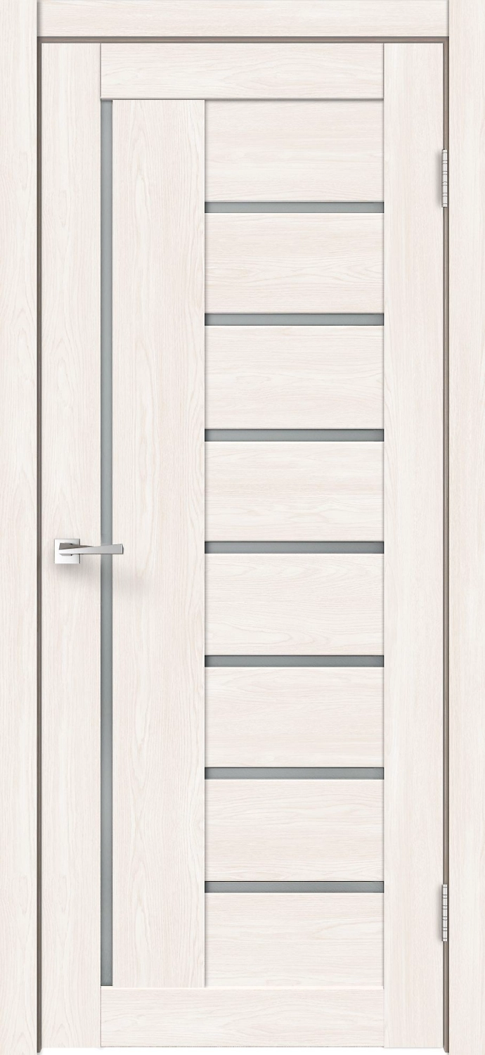 Межкомнатная дверь Лайтери остекленная Бьянко 60х200 cм