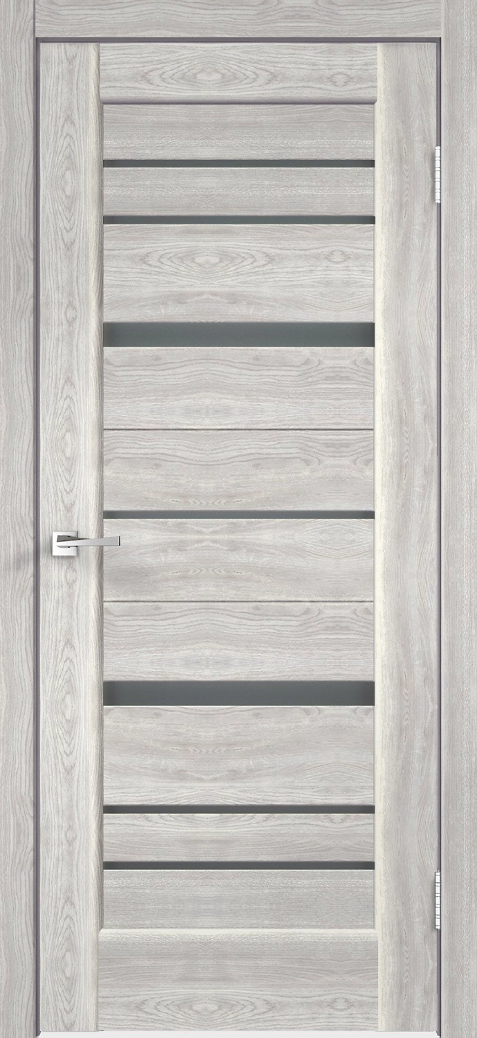 Межкомнатная дверь Примера остекленная Дуб дымчатый 60х200 cм