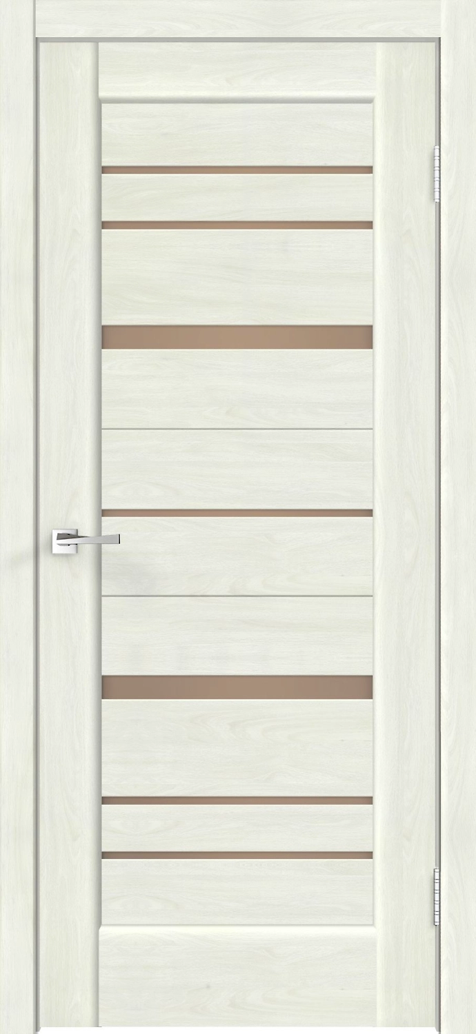 Межкомнатная дверь Примера остекленная Дуб перламутр 90х200 cм