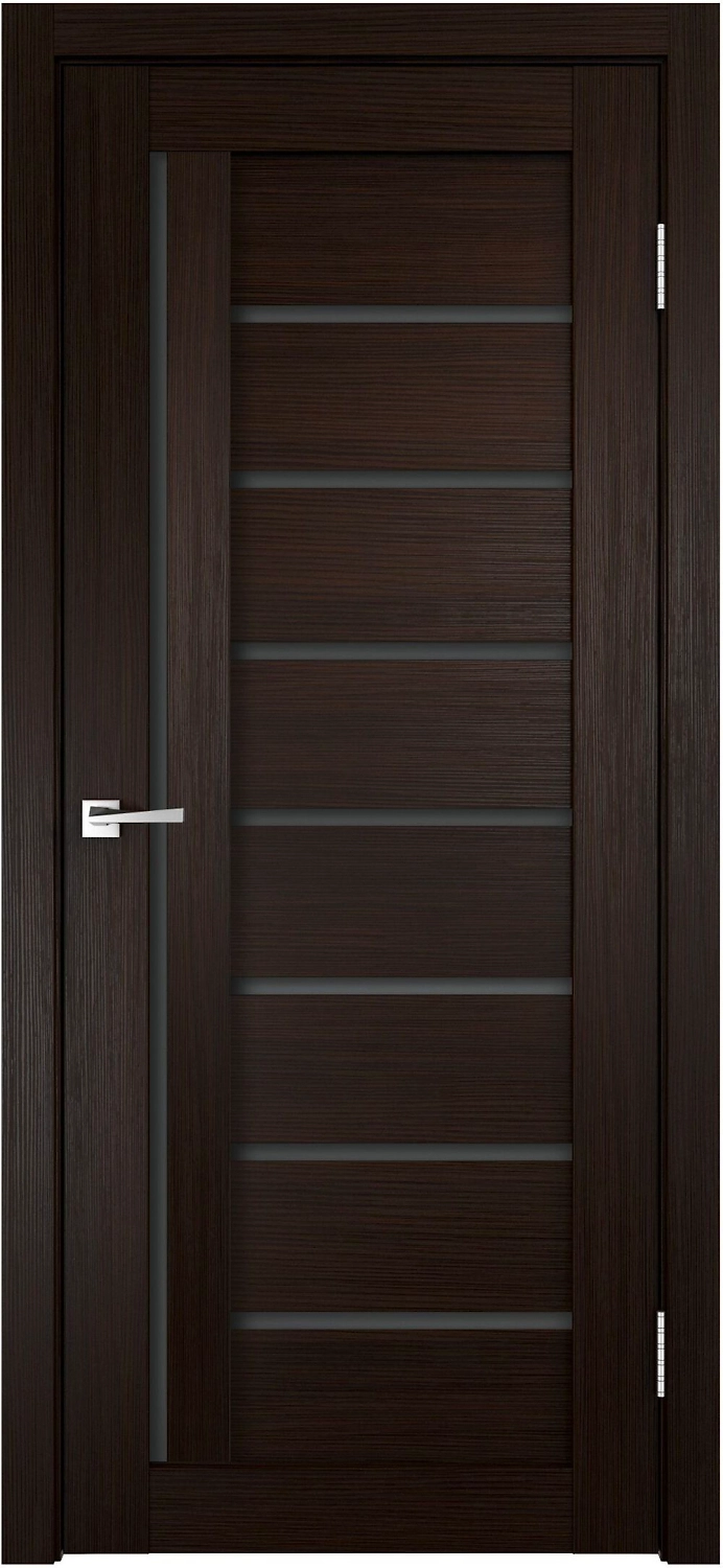 Межкомнатная дверь Лайтери остекленная Венге 80х200 cм