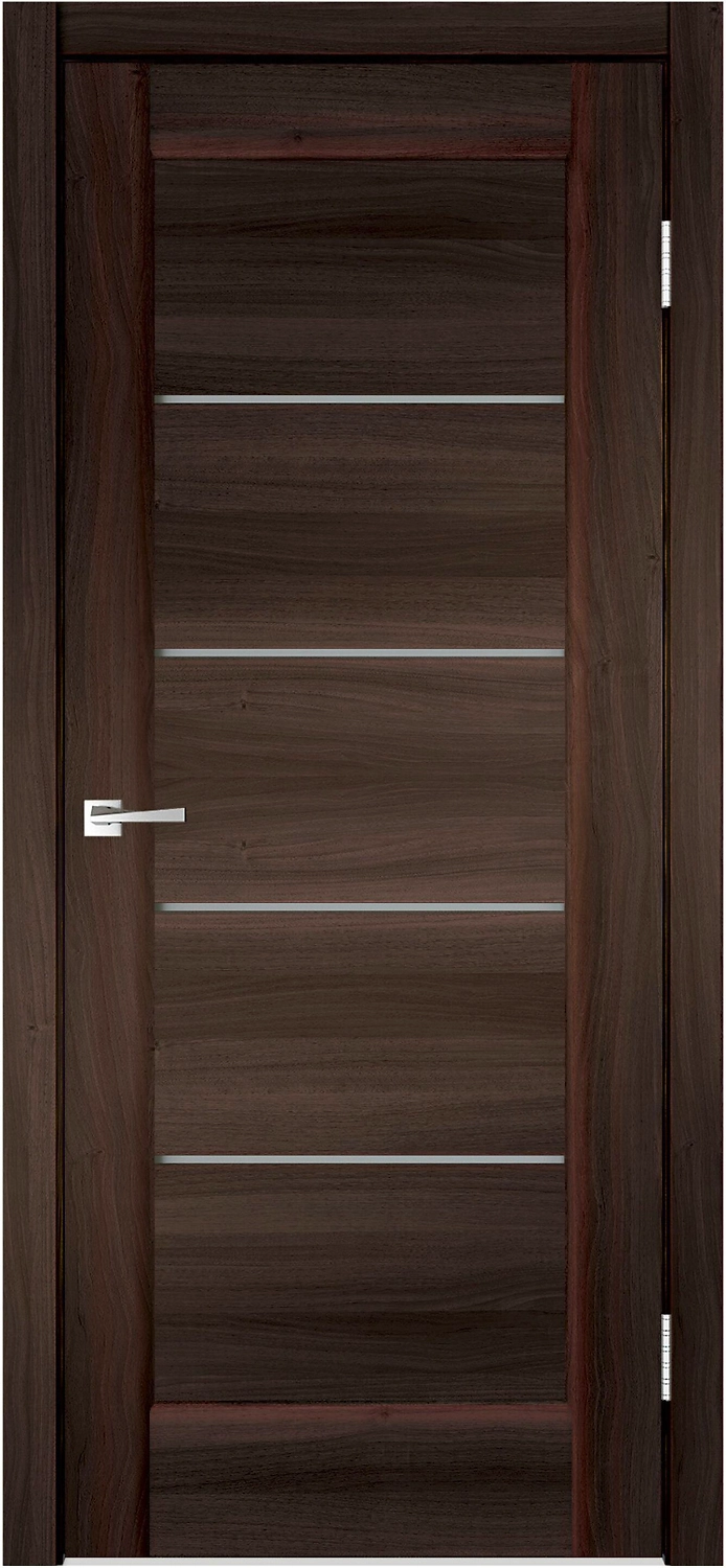 Межкомнатная дверь Дакота остекленная Орех 60х200 cм