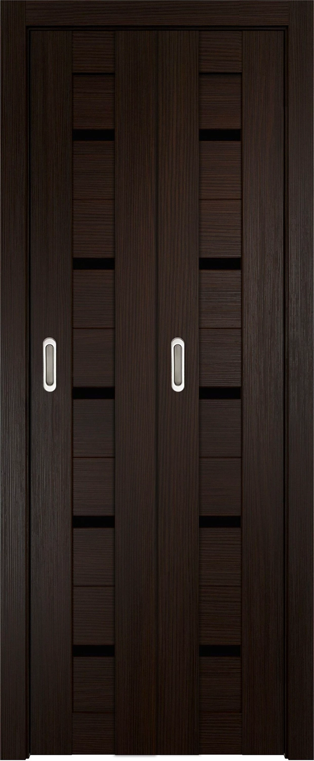 Межкомнатная дверь Книжка остекленная Венге 70х200 cм
