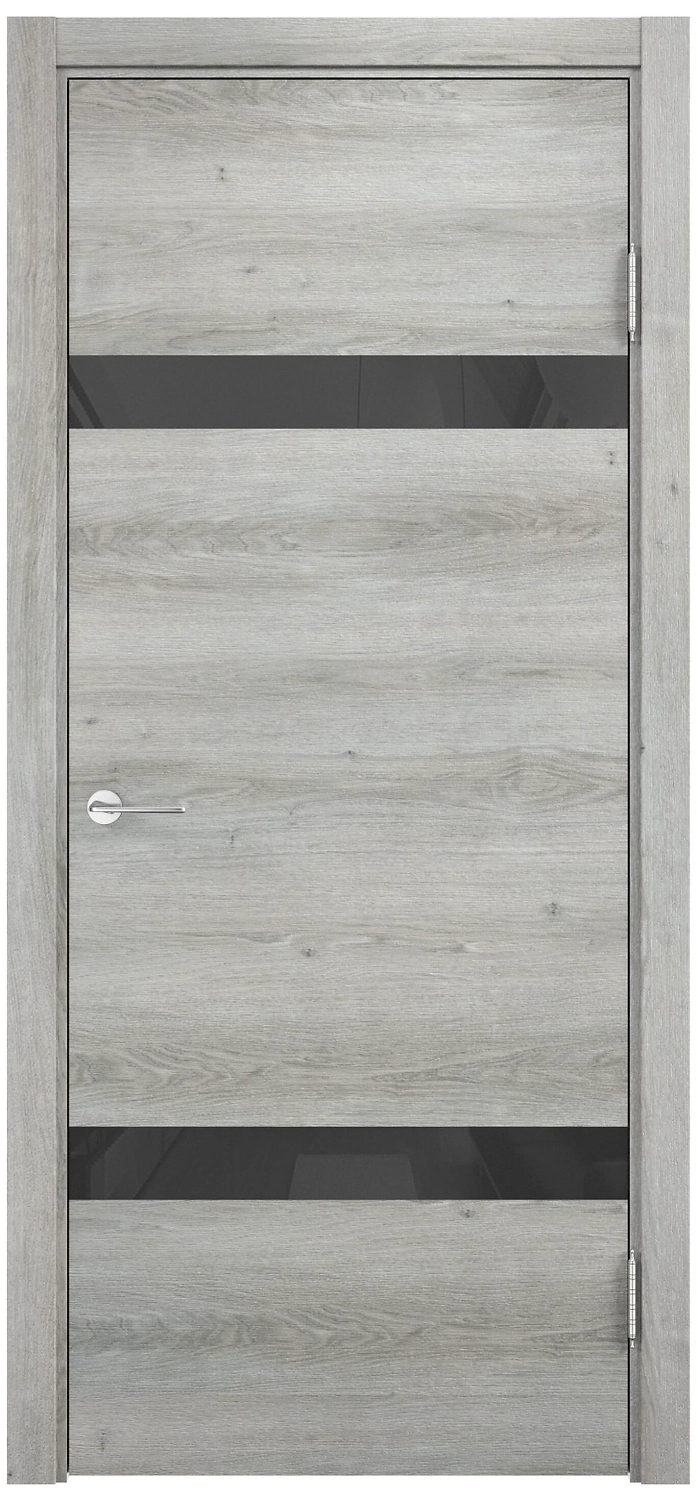 Межкомнатная дверь Горизонт остекленная Дуб эдисон 60х200 cм