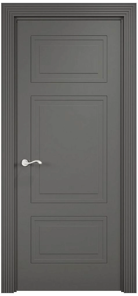 Межкомнатная дверь Париж глухая Графит 90х200 cм