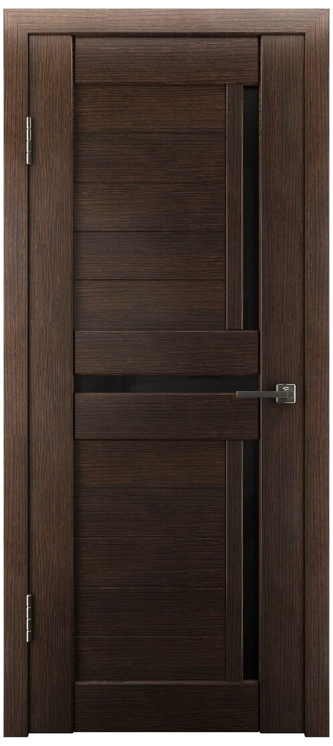 Межкомнатная дверь Глатум X16 остекленная Венге 60х200 cм