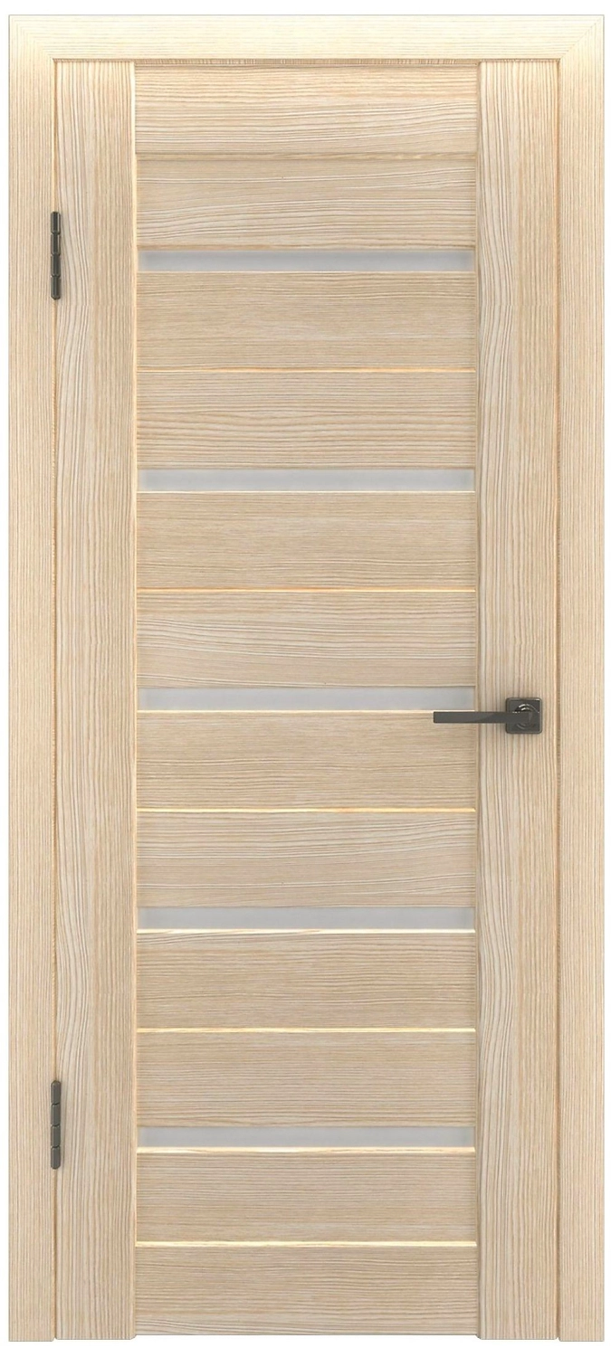 Межкомнатная дверь Глатум X7 остекленная Капучино 60х200 cм