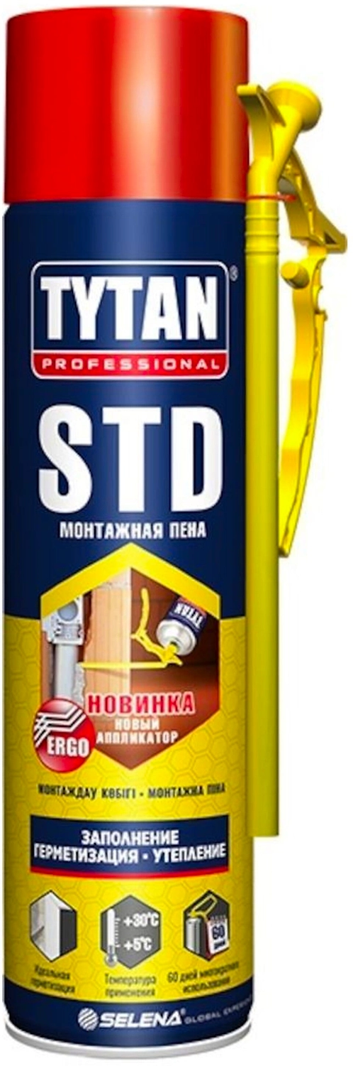 Монтажная пена TYTAN STD ЭРГО 500 мл всесезонная