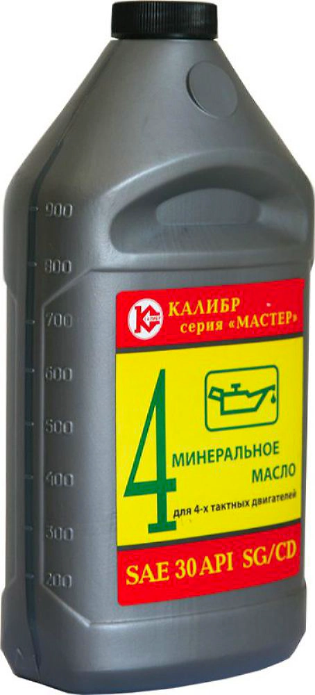 Моторное масло 4Т КАЛИБР Мастер SAE 30 миниральное 1 л