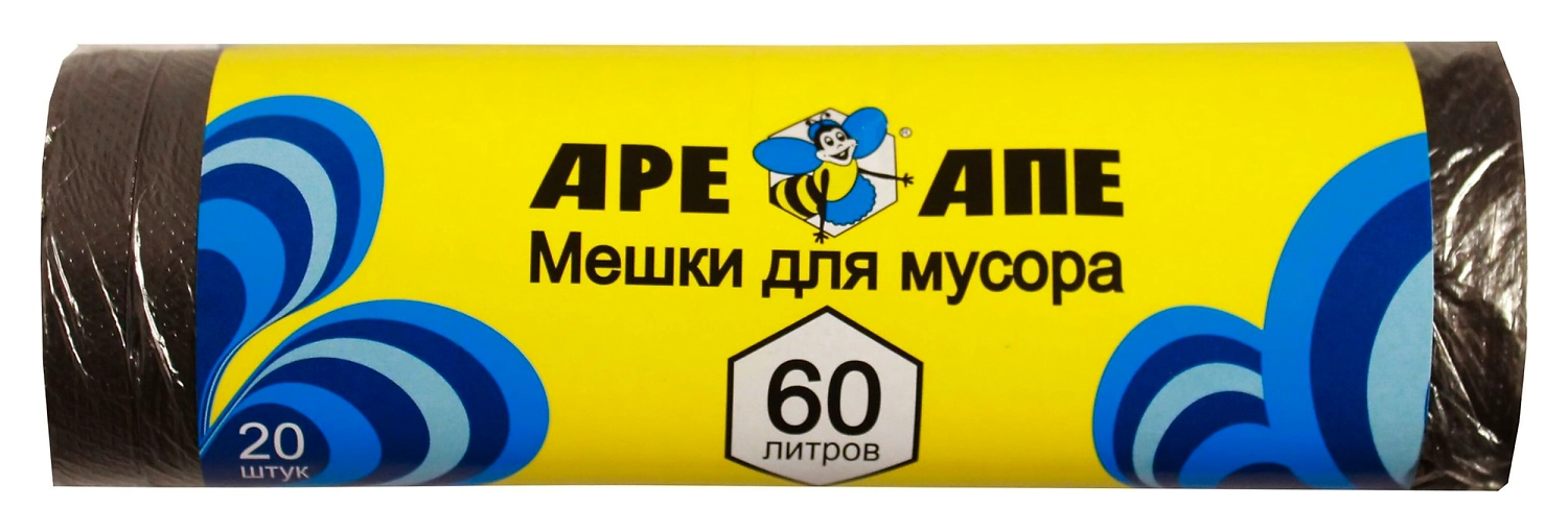 Мешки для мусора APEX 60л 20шт