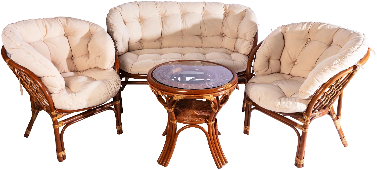 Набор садовой мебели Tabali натуральный ротанг 4 предмета