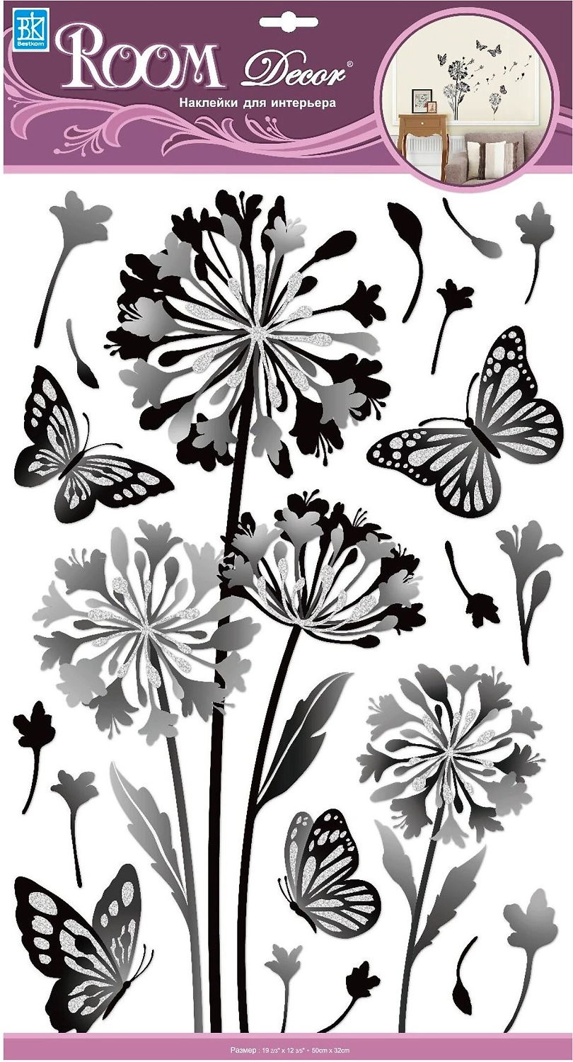 Наклейки декоративные Room Decor Одуванчик 60x33 см влагостойкие