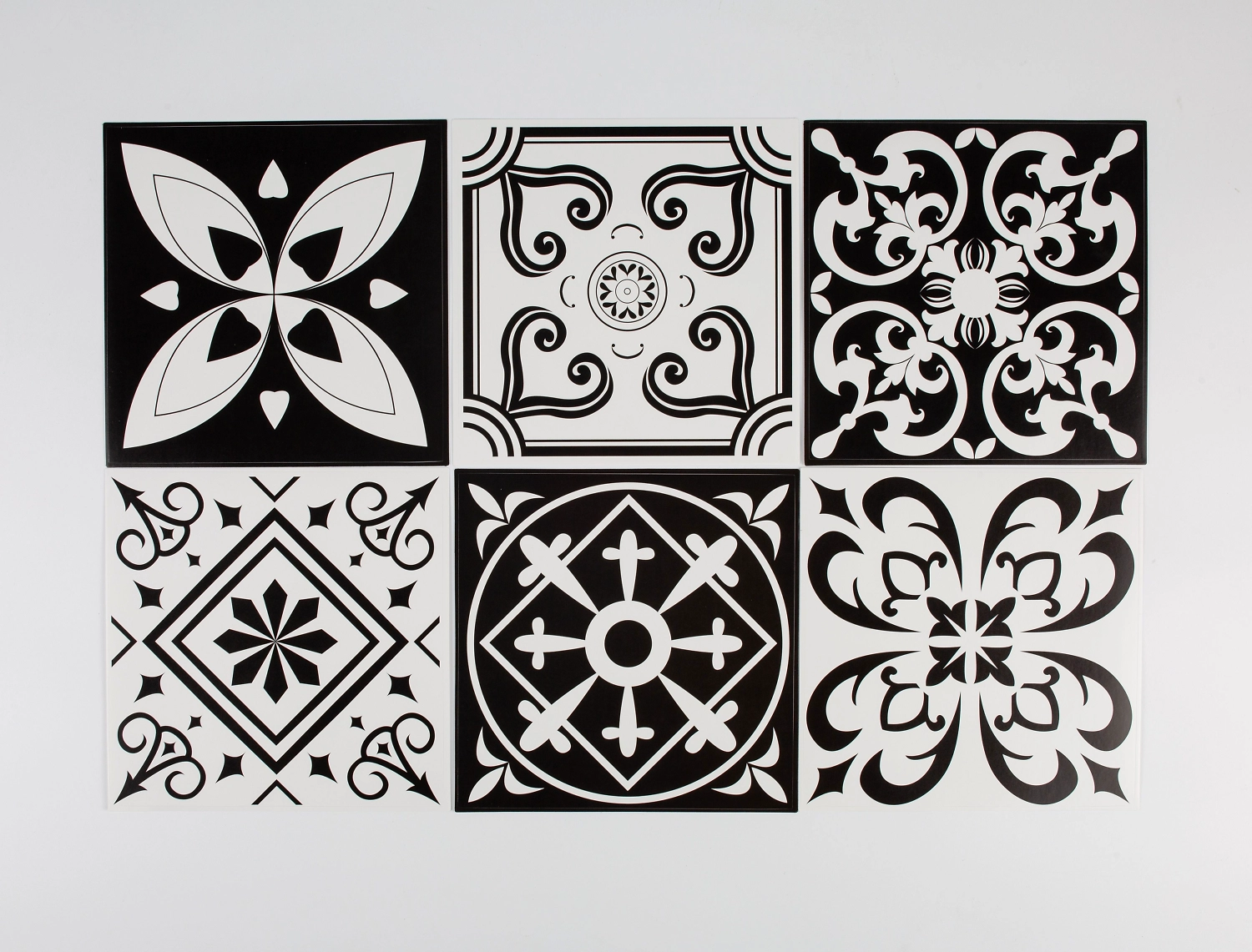 Наклейки декоративные для плитки 107142 Орнамент 150x150 мм 6 шт