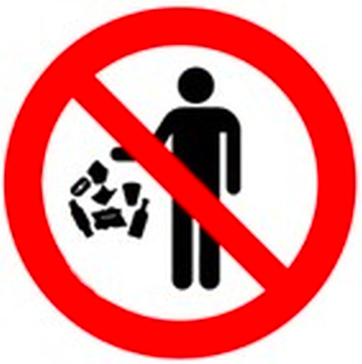 Наклейка информационная REXXON Не мусорить 10х10 см