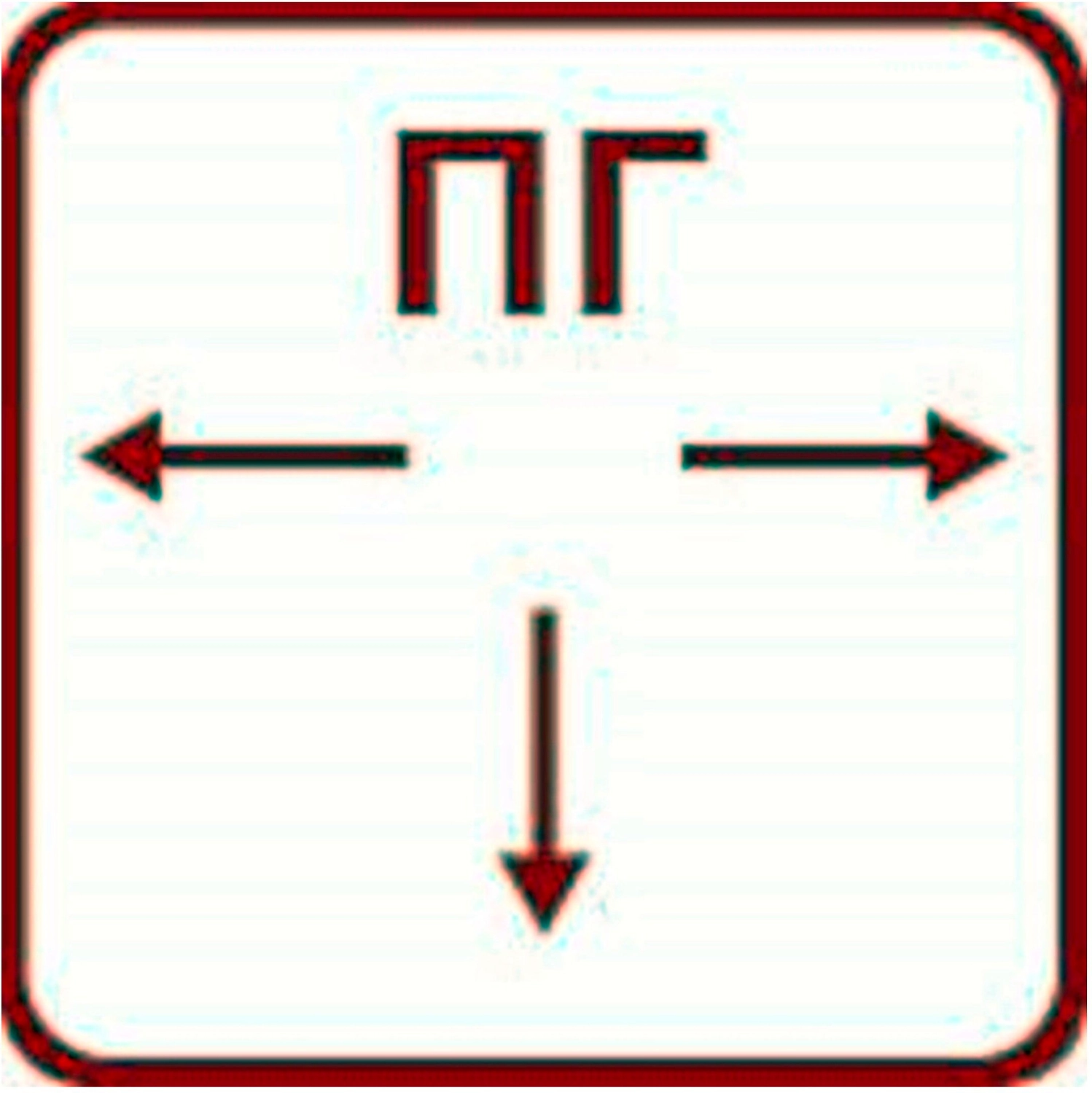 Наклейка информационная REXXON Пожарный гидрант 10х10 см