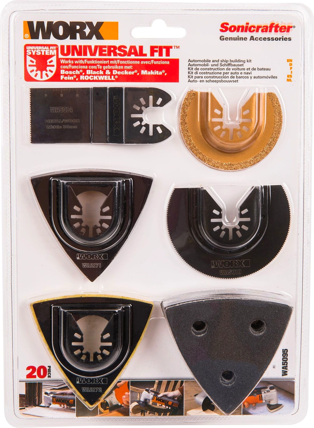 Набор для обработки WORX WA5095 20 шт