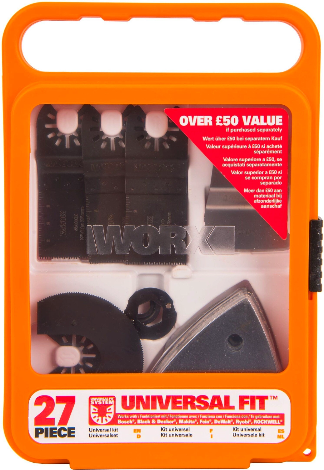 Набор для обработки WORX WA5700 27 шт