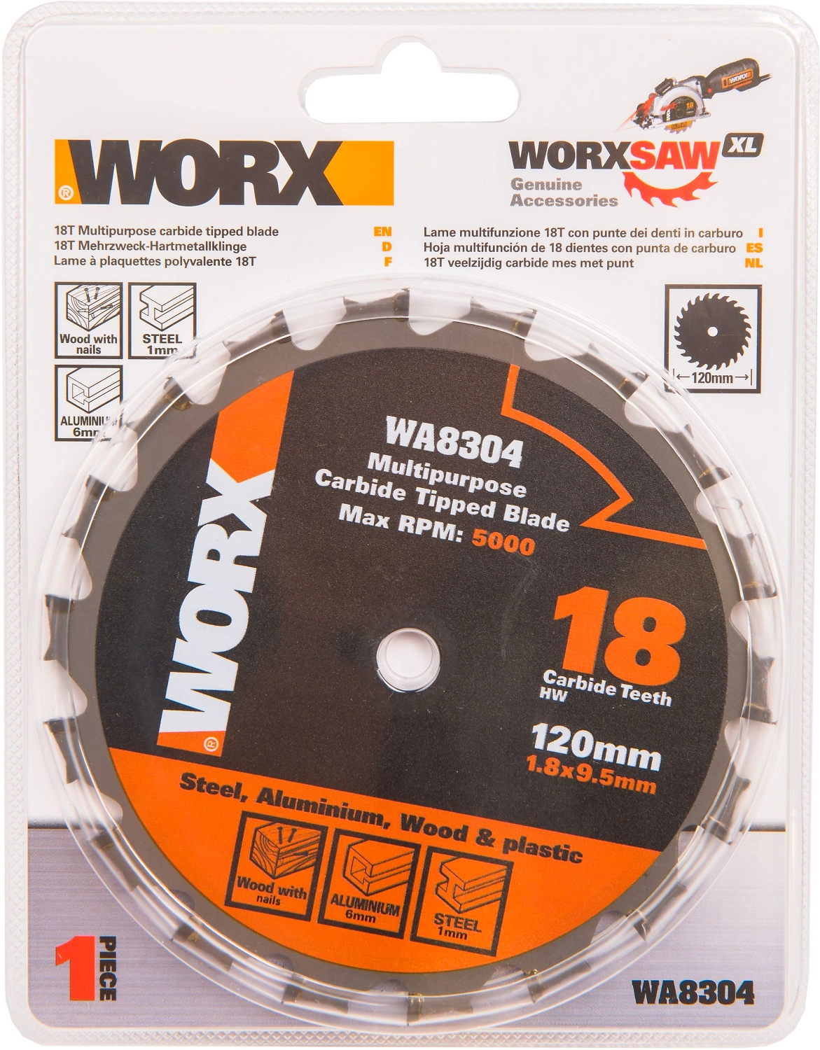 Пильный диск универсальный WORX WA8304