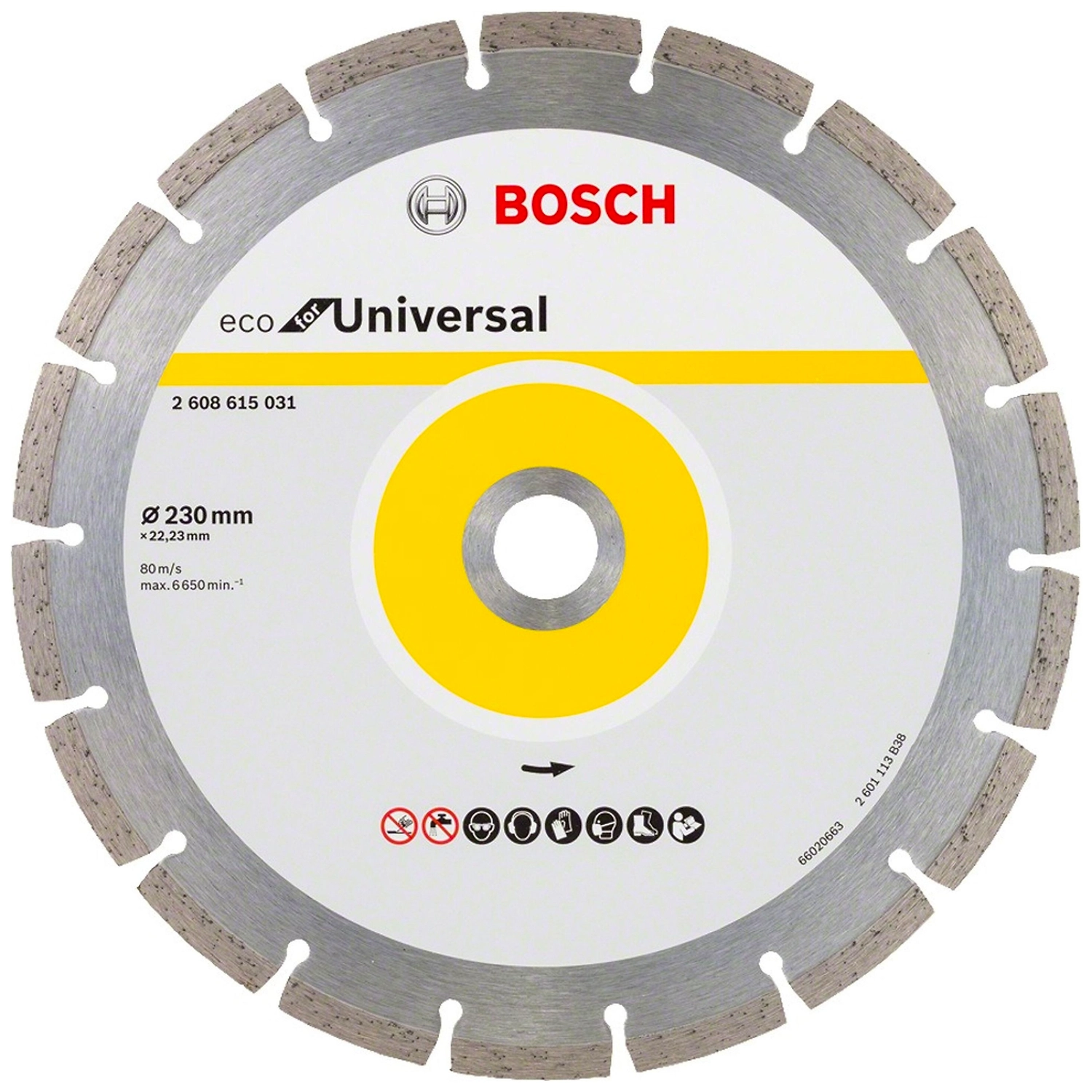 Алмазный диск отрезной BOSCH Eco for Universal  2.608.615.031 230 мм