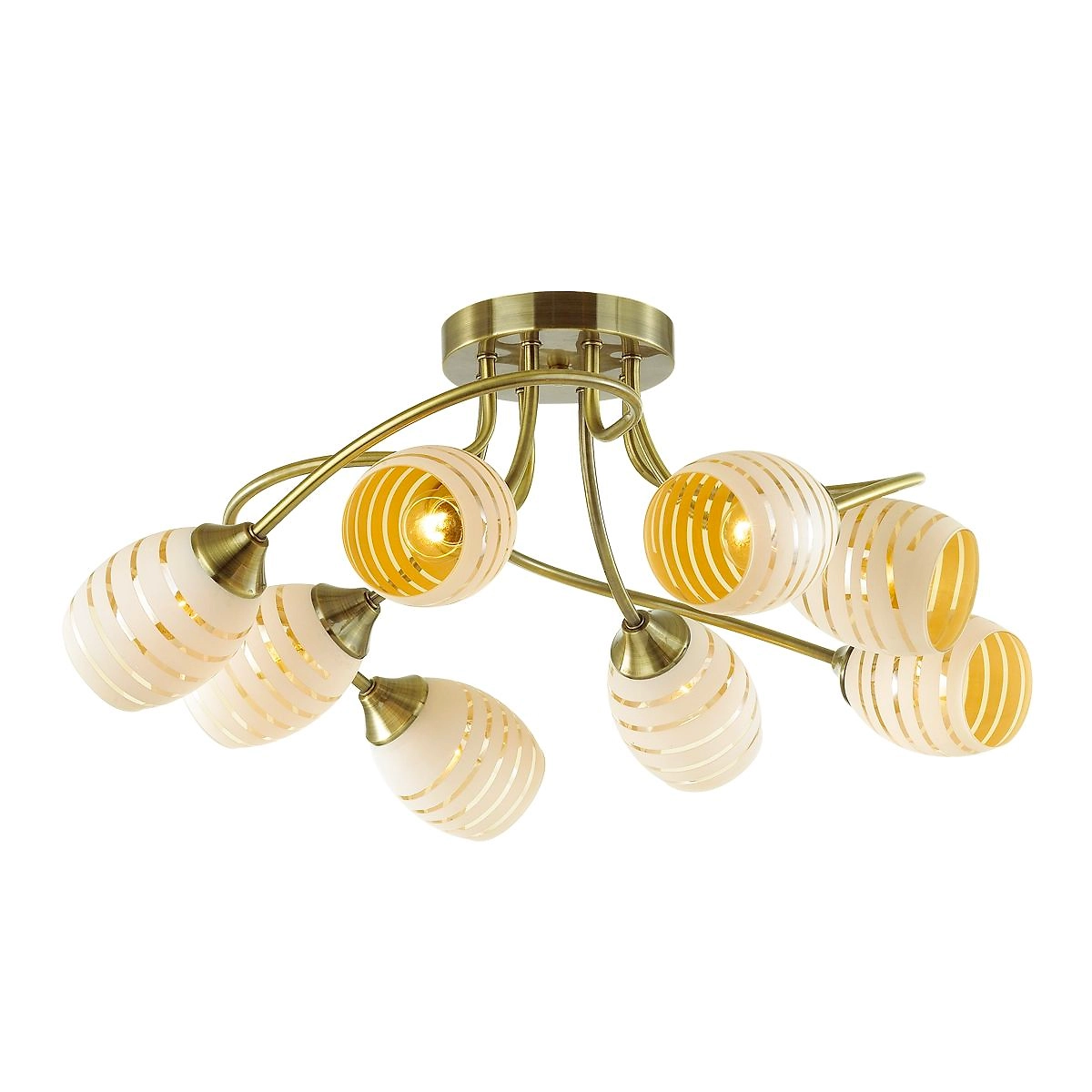 Люстра потолочная LUMION Dorothy 4528/8C 58х58х27 см античная бронза